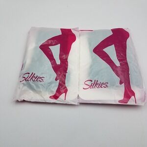 NOS 2X Packs Silkies Microfiber Trouser Socks Regular Dark Navy 911027